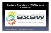 An Ant's Eye View of SXSW 2011