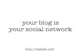 Your Blog is Your Social Network