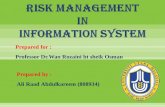 IT Policy, RISK MANAGEMENT