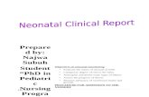 Neonatal clinical report