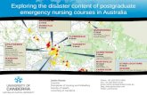 Exploring the disaster content in Australian postgraduate emergency nursing programs