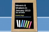 Movers and shakers 1