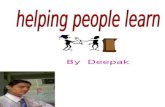 HELPING PEOPLE TO LEARN