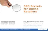 SEO Secrets for Online Retailers Webinar