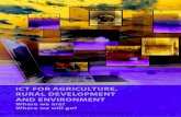 ICT FOR AGRICULTURE, RURAL DEVELOPMENT AND ENVIRONMENT - Where we are? Where we will go?