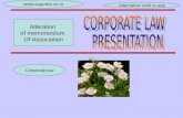 Alteration Of Memorandom Of Association Company Law