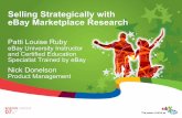 Selling Strategically EBay Marketplace Research