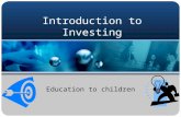 Introduction to investing - for young adults