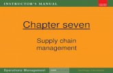 Ops management lecture 7 supply chain management