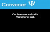 Convener.Co - Conferences & Calls Together At Last #swmelbourne #startup