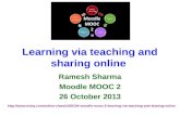 Moodle MOOC 2: Learning via teaching and sharing online