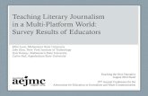 Teaching Literary Journalism in a Multi-Platform World: Survey Results of Educators