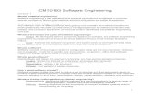 CM10193 Software Engineering Revision Notes