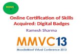 Online Certification of Skill Acquired: Digital Badges