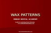 Wax patterns/ dentistry course in india