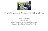 The changing space of education