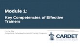 Module 1: Key Competencies of Effective Trainers