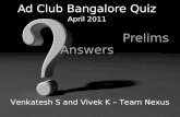 Ad Club Bangalore Apr 2011 Prelims with ans