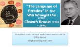 Cleanth Brooks - The Language of Paradox
