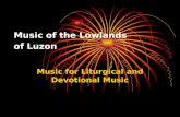 Music of the Lowlands  of Luzon