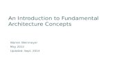 An introduction to fundamental architecture concepts