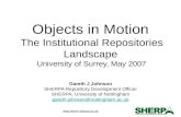Objects in Motion The Institutional Repositories Landscape