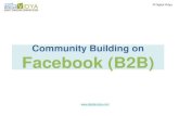 Facebook community-building (B2B)