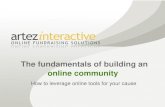 Artez Webinar Slide: Building Online Community For Your Cause!