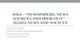 Wk4 – Ideology and news - News and society