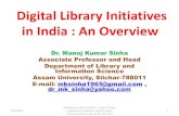 Digital Library Initiatives in  India : An Overview