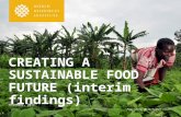 Creating a Sustainable Food Future: Interim Findings