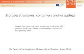 Storage: structures, containers and wrappings - OpenArch Conference, Kierikki 2014