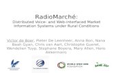 RadioMarché talk at CAISE 2012