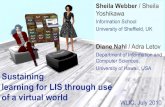 Sustaining learning for LIS through use of a virtual world