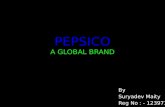 Pepsico a global brand