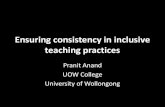 Ensuring consistency in inclusive teaching practices - Pranit Anand
