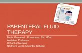 Parenteral fluid therapy