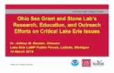 Research, Education, and Outreach Efforts on Critical Lake Erie Issues