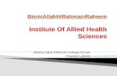 Institute of allied health sciences