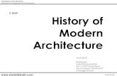 history of modern architecture - lecture 01
