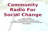 COMMUNITY RADIO FOR SOCIAL CHANGE