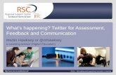 eAssessment Scotland 2010: Twitter for Assessment, Feedback and Communication
