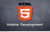 HTML5 for mobile development