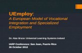 The UEmploy Project: IARP Conference, San Juan Puerto Rico (26.10.12)