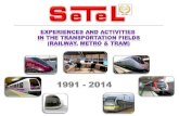 SETEL - 1973 / 2014 - Experiences & skills in railway scenario
