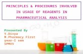 Pharmaceutical reagents, PDAB, FC, MBTH