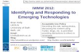 Identifying and Responding to Emerging Technologies