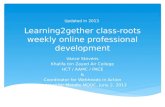 Learning2gether classroots weekly online professional development