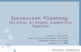 Alumni association succession planning