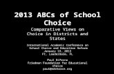 2013 ABCs of School Choice: Comparative Views on Choice in Districts and States (2013)